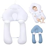 ZhongShuang Kopfkissen Gegen Plattkopf, Generisch Seitenlagerungskissen,Ganzkörper Stützkissen U Form Hug Kissen Verstellbare Abnehmbar Und Waschbar Für Kopf Nacken Beine Und Den Ganzen Körper