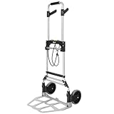 Zelsius Sackkarre klappbar bis 150 kg | Sackkarre für Getränkekisten, Klappsackkarre | Faltbare Transportkarre, Kaminholzwagen | Transporthilfe mit Rollen, Transportwagen klappbar, Umzugshilfe