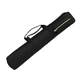 Dickly 8 löcher Harter Pool-Queue-Koffer, Billard-Queue-Koffer, Vintage-Stil, große Taschen, 1 komplette 2-teilige Stangen-Tragetasche, Schwarz