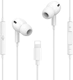 Aiminu Ap ple Kopfhörer mit Kabel [MFi-Zertifiziert] In-Ear Kopfhörer für iPhone mit Kabel/HiFi Stereo Ohrhörer mit Mikrofon und Lautstärkeregelung für iPhone 14/12/X/8/7 Unterstützt alle iOS