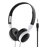 Kabelgebundenes Headset – 3,5 mm Audio-Klinkenanschluss, Over-Ear-Design, geräuschisolierende Kissen, leichte tragbare Kopfhörer, komfortables Sound-Headset für Computer, Tablets, Laptops, Smartphones
