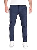 PITTMAN Derrick - Chino Herren Hosen - Slim Fit Chinohose Männer - Stretch Stoffhosen, Blau (Mood Indigo 194025), W32/L32