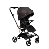 MoMi Kinderwagen ADELLE ab 6. Monat (bis 22 kg), klappbarer Buggy mit 360°-Sitz und 5-Punkt-Sicherheitsgurt, Einkaufskorb, mit Tragegriff zum Tragen nach dem Zusammenklappen