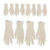 DEARMAMY 20 Stück Einweghandschuhe Latexhandschuhe Lebensmittelecht Kleine Schutzhandschuhe für Küche Haushalt Multifunktional Anti rutsch Reinigungsschutz