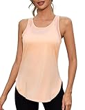 Gyabnw Damen Sport Tank Top Yoga Shirt Leicht Jogging Fitness Tanktops Ärmellos Lässig Oberteile