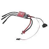 Hamwesh 60A Bürstenloser Regler, Elektrischer Geschwindigkeitsregler für RC-Motoren mit 6V 2A BEC für RC-Raupenwagen, Modellflugzeuge