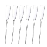 Toastgläser für Hochzeiten, Sektgläser | 6 Flöten für Hochzeitstoasts | Partygläser, Gläser-Set für Feiern, Partys, Bars