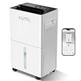 KAITOL Luftentfeuchter Elektrisch 10L/24H, aumgröße ca. 30m², Raumentfeuchter mit Touchscreen, APP-fähig, Wäschetrocknung, Kontinuierliche Entwässerung, 24H Timer, Kindersicherung, Luftreinigung