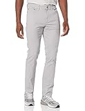 Amazon Essentials Herren 5-Pocket-Stretch-Twillhose, Schlanke Passform, Hellgrau, 32W / 34L