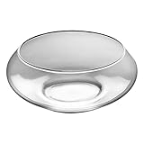 BnyHjir Glasschale, Vase, Hydrokultur, Bonsaischale, transparent, flach, Hydrokultur-Vase für Zuhause, Innenbereich, Blumen, Bonsai, Sukkulenten, Tafelaufsätze, Dekoration