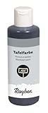 Rayher Tafelfarbe, schwarz, Flasche 80 ml, auf Wasserbasis, 35089576