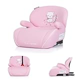 Chipolino Kindersitz, Sitzerhöhung Sonic Isofix, i-Size, 125-150 cm, Armlehne, Farbe:rosa weiß