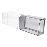 LIFKOME 2 Stück wasserdichte Steckdosenschutzabdeckung mit Selbstklebender Rückseite Fach Steckdosenschutzhülle für Badezimmer Küche Außenbereich Transparente Schutzbox für
