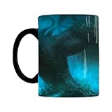 Wärmewechselnde Tasse – Schwarz verwandelt sich in das Design der Mythologie von Cthulhu | Magische Tasse für Kaffee und Tee, lustige hitzebeständige Kunst-Tasse, 300 ml