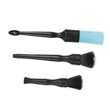 CHILDWEET 3-Teiliges Set Auto reinigungsbürste Ratsche Autoinnenreinigung Gel Reiniger Sitz Auto Innenraum Pinsel Auto Innenraum bürste Auto-Detailing-Kit Innenraum Detail-Kit weiches Fell