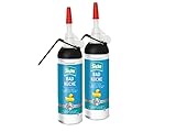 SISTA BAD KÜCHE transparent, Dichtstoff, schimmelresistent ausgestattetes, langlebiges Silikon für Küche und Bad, wasserdichter Fugenfüller, 2x100ml Spender