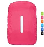1 Pack Reflektierende Rucksack Regenschutz, Wasserdichte Regenschutz Rucksack, Reflektierende Regenhülle Rucksack aus Polyester, Wasserdichte Rucksackhülle für Outdoor, Wandern, Reiten, Klettern
