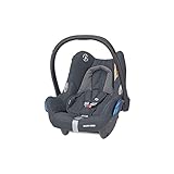 Maxi-Cosi CabrioFix Babyschale, Baby-Autositze Gruppe 0+ (0-13 kg), nutzbar bis ca. 12 Monate, passend für FamilyFix oder EasyFix Basisstation, Essential Graphite (grau)