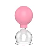 Schröpfgläser, 52mm Schröpfglas mit Silikon Ball, Feuerlosen Schröpfen Cupping Glas Schröpfgerät für Gegen Verspannungen & Cellulite