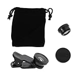 DECOMELODY 2 Sätze Smartphone Kamera Fisheye Weitwinkel Makro Clip Set für Handy Porträts und Nahaufnahmen Kompatibel mit Mobilgeräten
