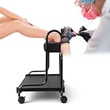 Pediküre, Maniküre, Schönheitssalon, Nagelfußbad, Spa, tragbarer Kosmetiker-Wagen für Fußstütze, 3 verstellbare Höhen, PU-Kissen, Massagetisch, Salon-Zubehör, Elitzia (schwarz)