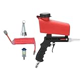 Gravitys Pneumatische Sandstrahlpistolen Sandstrahlgeräte Kits mit einstellbarem Druck für Projekte und Oberflächen