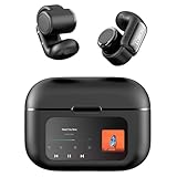 Open Ear Kopfhörer Kabellos Bluetooth 5.4,Clip On Ear knochenschall Kopfhörer mit LED-Display und 4 GB Speicher,Wireless Kopfhörer mit ENC,36 Stunden Spielzeit, Sportkopfhörer für Fitness Laufen