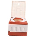 PACKOVE Faltbare Tragbare Toilette für Erwachsene Klapptoilette für Auto Notfalltoilette PP Leicht und Platzsparend für Camping und Reisen
