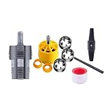FewNvWa Set für PVC-Rohreinfädler mit Matrizen 1/2 Zoll, 3/4 Zoll, 1 Zoll für Gewinde, mit Drahtentferner