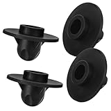 DECHOUS 4 Stück Moon Chair Fußabdeckung Zubehör Campingstuhl Beinkappen für Campinghocker Gewicht Pavillons Zelt Sparer stuhlhussen Gartenmöbelgleiter Stuhlbeinschutz Camping Plastik Black