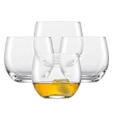 SCHOTT ZWIESEL Whiskyglas For You (4er-Set), bauchige Tumbler für Whisky, spülmaschinenfeste Tritan-Kristallgläser, Made in Germany (Art.-Nr. 121876), Kristall