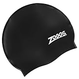 Zoggs Badekappe Silicone Cap, Black, onesize, 300771
