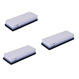 3pcs abgeflachte Steine Wassersteinspitzer Schleifsteine Schärfsteine Duplex-Schleifstein Home Schärfen Stein Wasser Stein Schärfen Messer Schärfe Haushalt(Picture 1x3pcs,Size 3x2pcs)