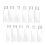 FRCOLOR 12 Stück Flasche wiederbefüllbare Zahnpastatuben travel bottle travel size bottles seifenspender Kosmetikbehälter Weiß