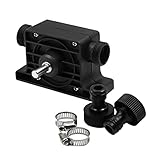 Veemoon Wasserförderpumpe mit 2 Anschlüssen ösch noir Elektrobohrer-Antriebspumpe mit großem Durchfluss Wassertransferpumpe Runde Pumpe Black