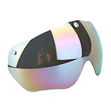 ANMITI Magnetische Fahrradhelmbrille Abnehmbare Sonnenvisoren Windschutzscheibe Radfahrrad Helm Windschutz Sonnenscheibe Sonnenbrille Abnehmbarer Wind Teil