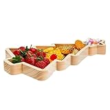 XIAOXIAOYU Dekoratives Serviertablett, Snack-Aufbewahrungsplatten in Baumform, Servierplatten für Küche, Servierutensilien für Wohnzimmer, Tisch, Schreibtisch, Esszimmer
