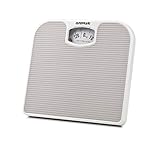 G3 Ferrari G30048 Mechanische Personenwaage, 130 kg, Wiegeschritte 1 kg, Rutschfeste Trittfläche, Leicht ablesbares Display, Vintage-Design, Grau