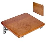 Duschsitz Klappbar Wandmontage, Duschstuhl Duschklappsitz, bis 180kg Badestuhl Duschhocker-Badhocker Klappbar Hocker Duschstuhl für Senioren, Anti-Rutsch Bade-Hocker, Eiche