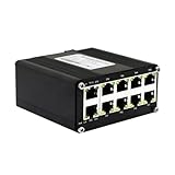 Suoumwa Mini Industrie-10-Port-PoE-Gigabit-Ethernet-Switch Industrie-Switch Ethernet 10/100/1000Mbps RJ45 DIN-Schiene IP40