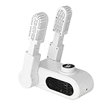 CLIUNT Schuhtrockner Elektrisch, Fußwärmer Schuhheizung, Schuhwärmer mit Doppelständer, Stiefelwärmer, Schuhe Stiefeltrockner, automatischer Abschalttimer, Schnelltrocknung für Schuhe Hüte Skischuhe
