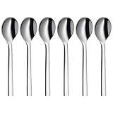 WMF Nuova Espressolöffel Set 6-teilig, Espressolöffel Cromargan Edelstahl poliert spülmaschinengeeignet, L 11 cm