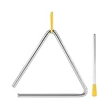 Triangle Instrument – Rhythmus-Stahl-Dreiecke | Schlagdreiecksschlager | Rhythmische Hand-Dreiecke aus Metall | Musik-Beleuchtungswerkzeug mit Feuerbahn