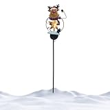 Solar-Weihnachtsbeleuchtung – LED-Umgebungsbeleuchtung, Wetterfeste Gartenstecker | Solar-Weihnachtseisen-Außendekorationen | Garten, Hof, Terrasse, , Weg, Gehweg, Auffahrt, Partydekoration, Ur