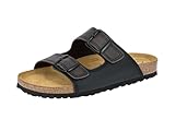 Lico BIOLINE MAN SOFT Herren Pantoletten, Schwarz/ Braun, 42 EU
