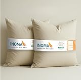 INOMA Wellness-Kissen Capri 80x80-2er Set -, Hotel Kissen, Ultra Soft Federn Daunen Mischung (90% Federn, 10% Daunen), Made in Germany, Oeko-TEX, allergikerfreundlich, Ganzjahr