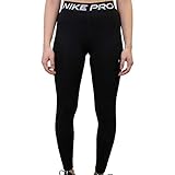 Nike Mädchen Tights, Schwarz-weiss, XL EU