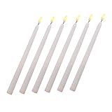 NULYLU 6er Set LED Kerzenlichter Batteriebetriebene Lange Kerzen Für Fenster Und Tischdekoration Ideale Beleuchtung Für Partys Und Festliche Anlässe Warmweiße LED Lichter