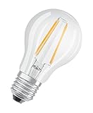 Osram LED-Lampe, Sockel: E27, Warm White, 2700 K, 7 W, Ersatz für 60-W-Glühbirne, klar, LED BASE CLASSIC A