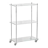 Acryl-Servicewagen – Mobiler Organisationswagen, Lagerregal, Mehrzweck-, Leicht Zu Bewegendes Design, Zuhause, Wohnung, Wohnzimmer, Küche | Acryl-Servicewagen Für Badezimmer, Arbeitszimmer, Hotel